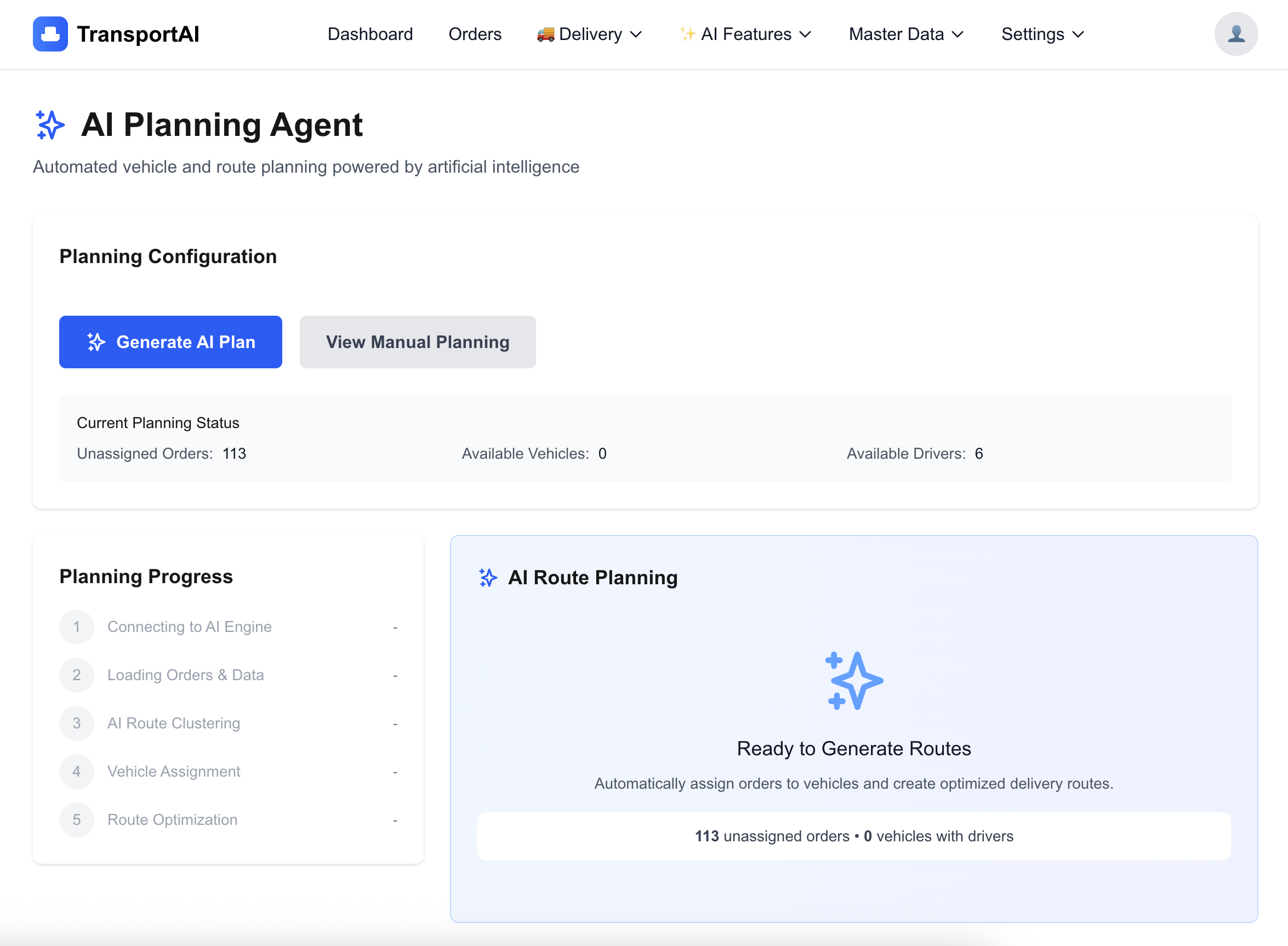 TransportAI Planning